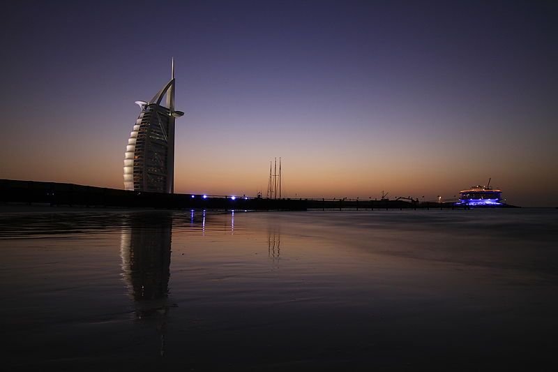 Burj Al Arab and 360 degree club, Dubai, UAE.
