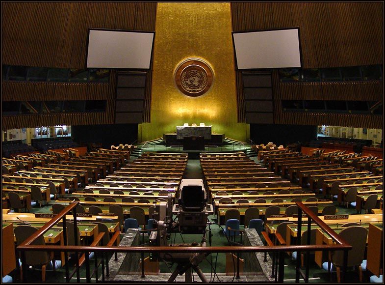 Room of the United Nations General Assembly.