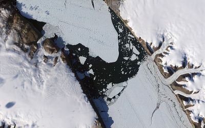 The 2010 ice island was larger than the recent event, but both events were unusual in a longer term context.