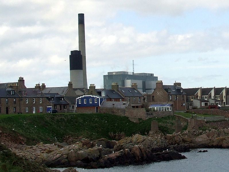 The Peterhead Power Station, Aberdeenshire, Scotland.