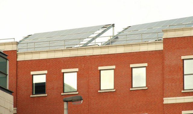 Solar panels in Belfast, UK