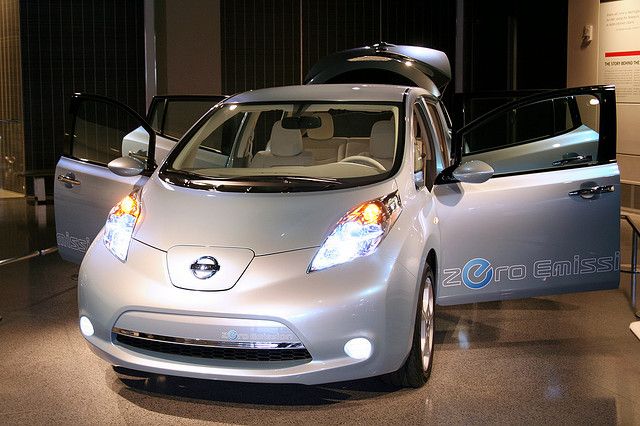 The emission free Nissan Leaf